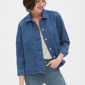 Gap Denim Swing Coat Chore Jacket